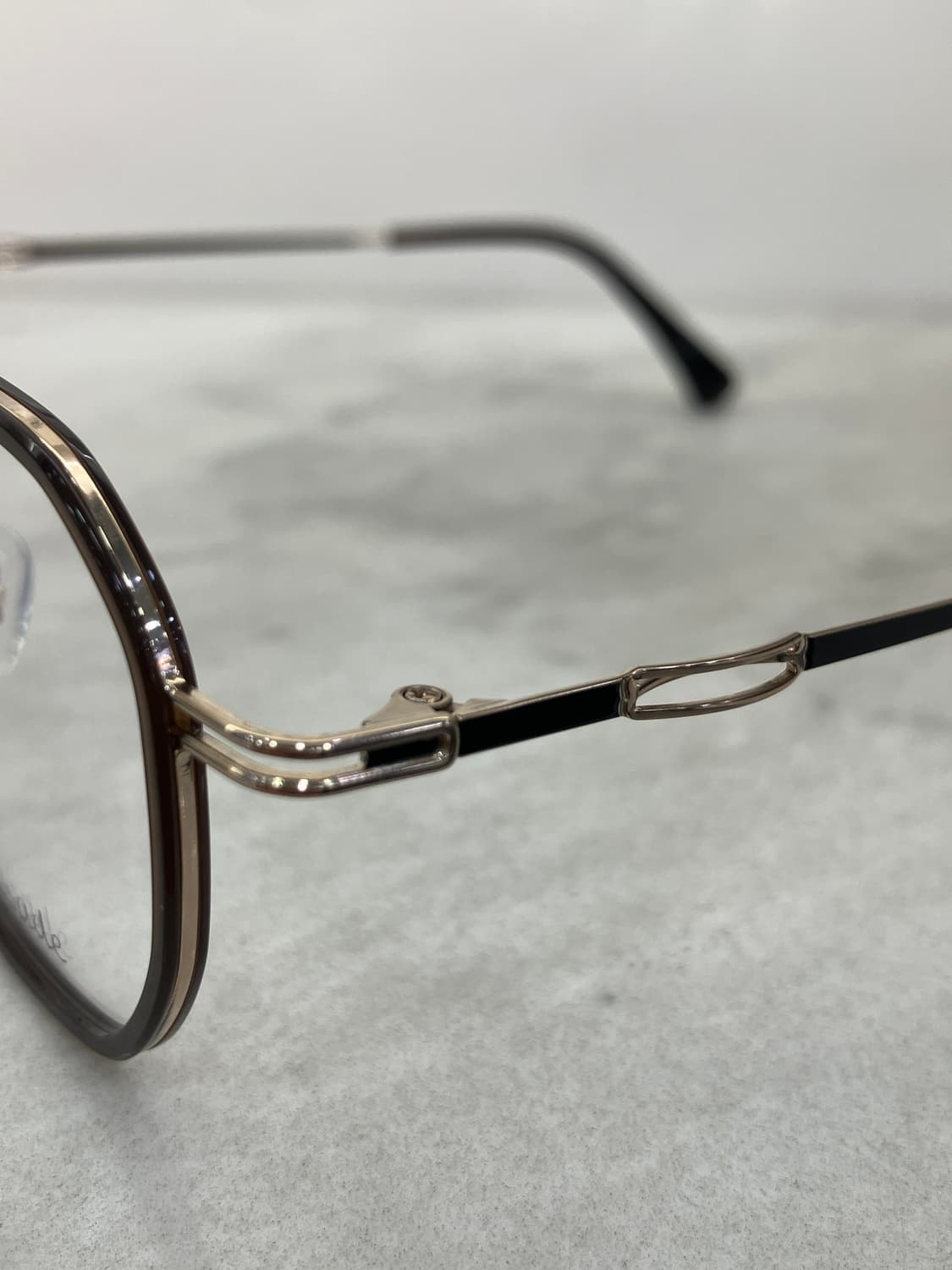 크루세이드 Crusade 골드 브라운 솔텍스 소프트 스퀘어 메탈테 안경 상품이미지7