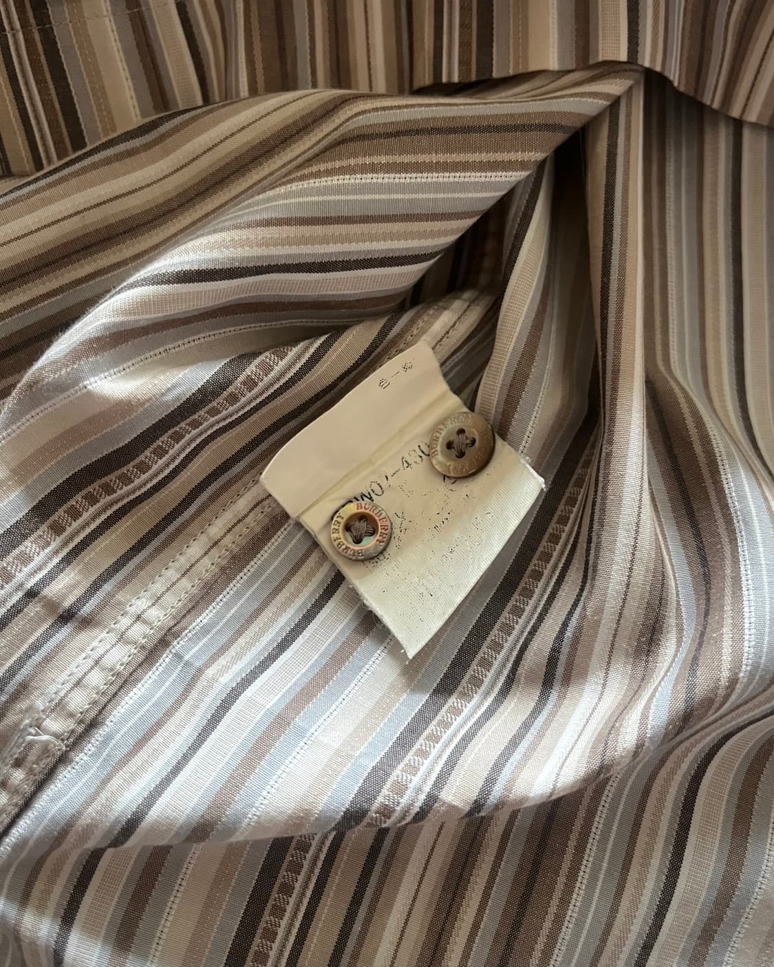 2000s BURBERRY London 1/2 Stripe Shirt 상품이미지6