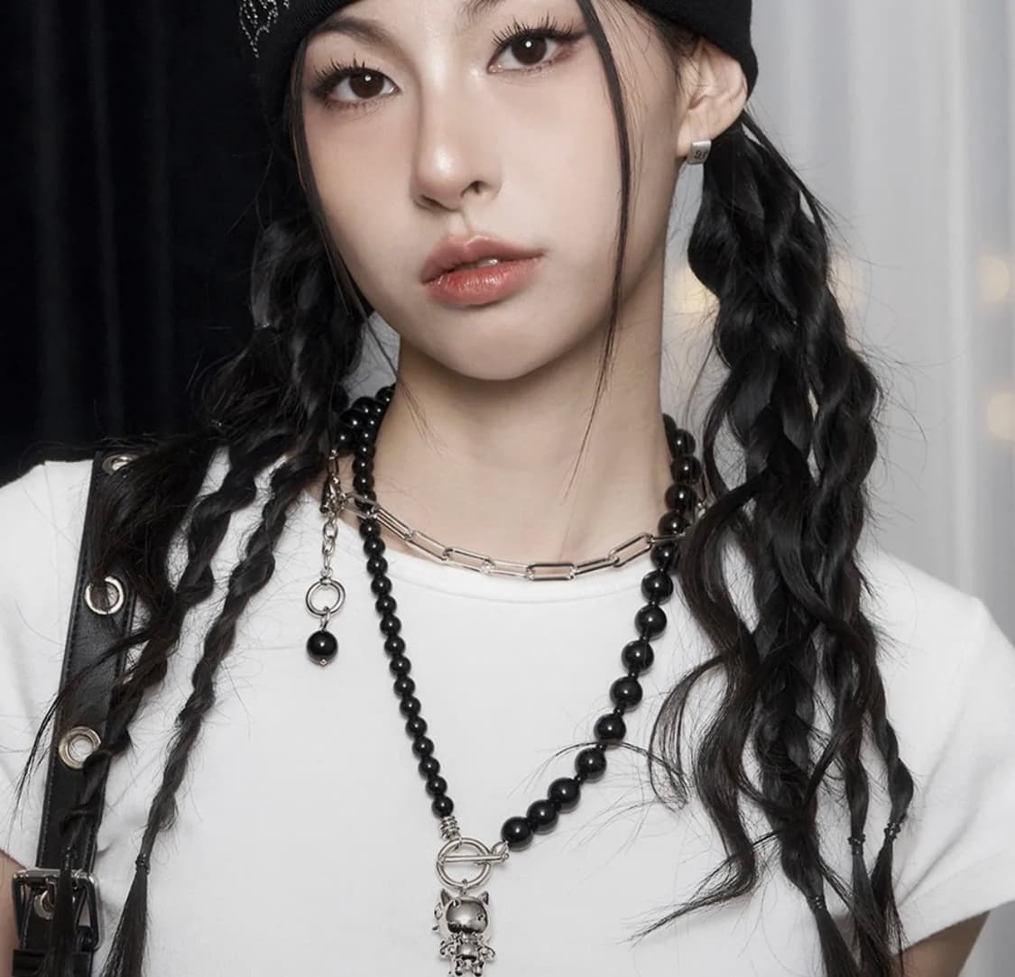 캣터스 오닉스 멀티랩 목걸이 Cattus onyx multi-wrap n 상품이미지2