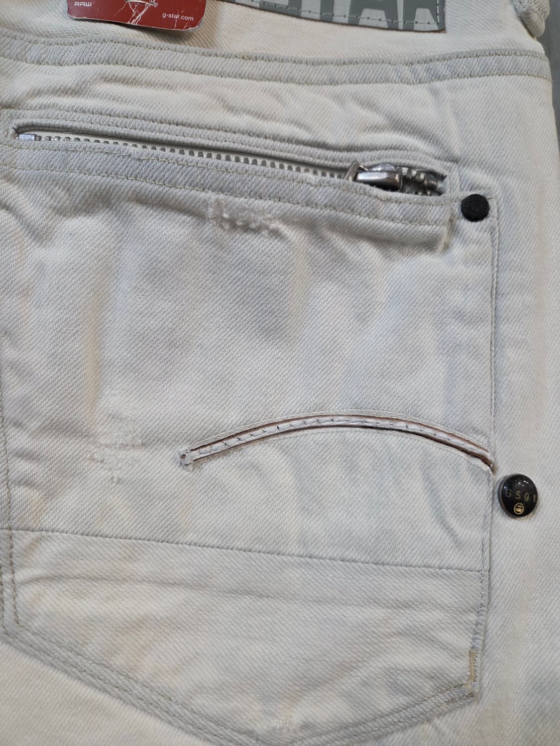 G-STAR RAW 화이트 데님 팬츠(W30/L32) 상품이미지6