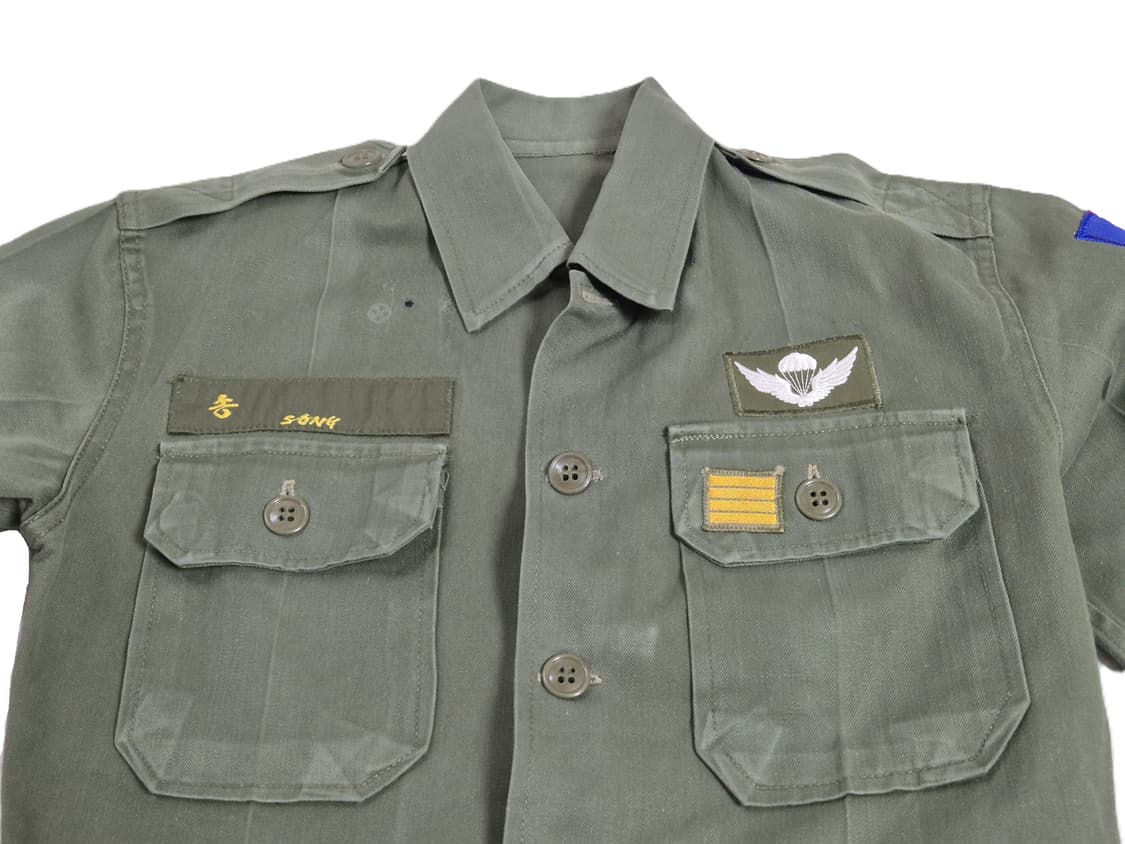 육군 구형 수도군단 병장 민무늬 전투복 상의 자켓 (XS) 상품이미지7