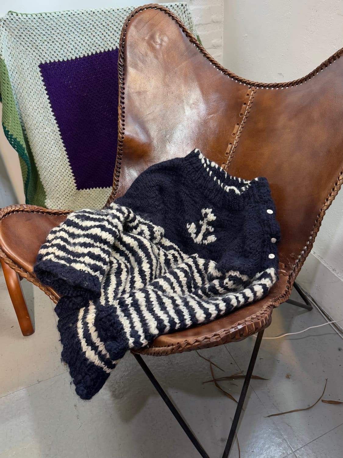 Handmade anchor 헤비 울 니트 상품이미지1