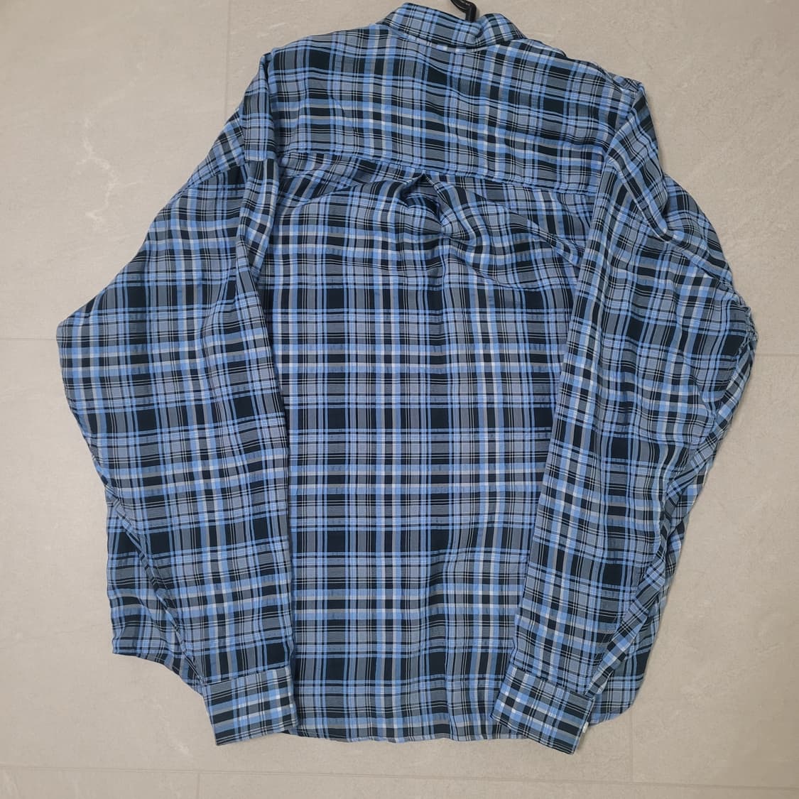 디엔에스알 블루 체크셔츠 상품이미지2