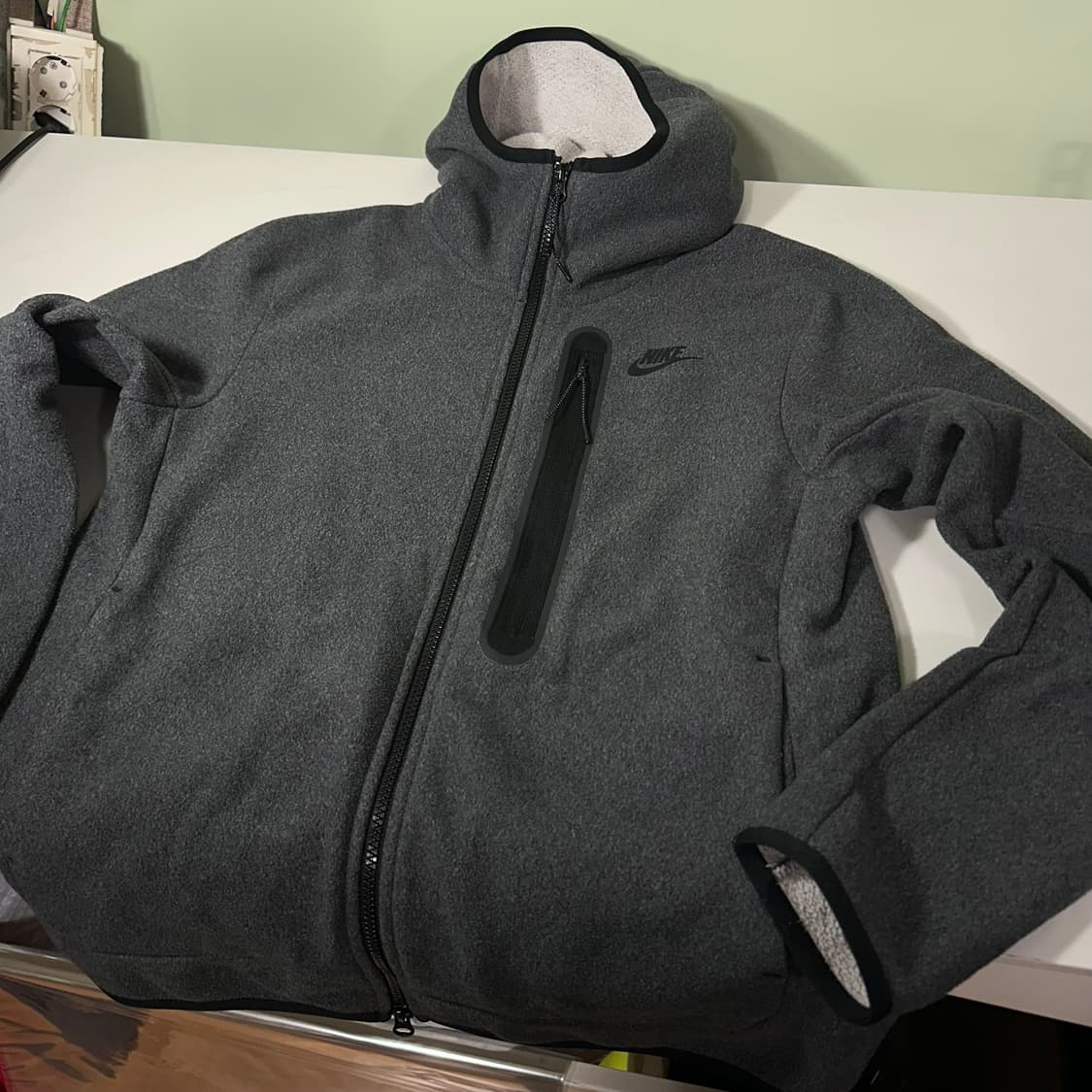 M 95 나이키 진그레이 테크팩 플리스 후드집업 상품이미지2