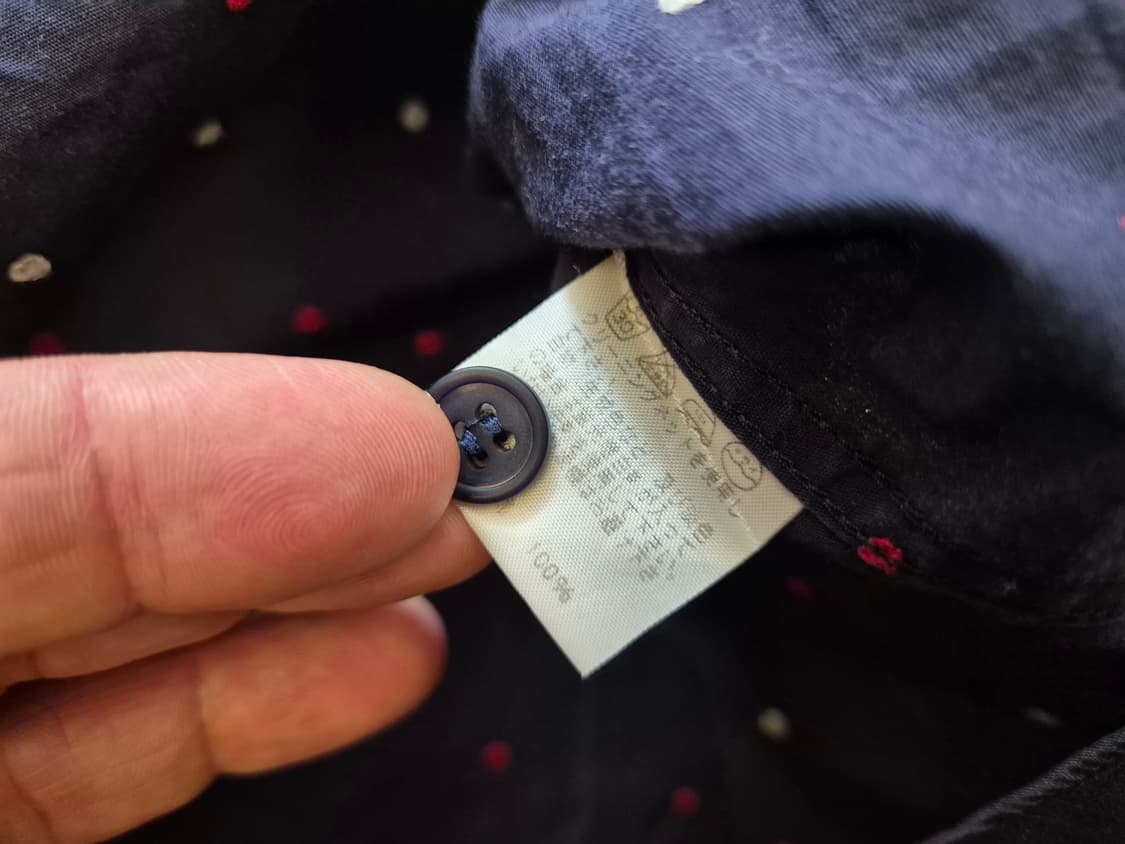 00s 이세이미야케 도트 패턴 셔츠 상품이미지6