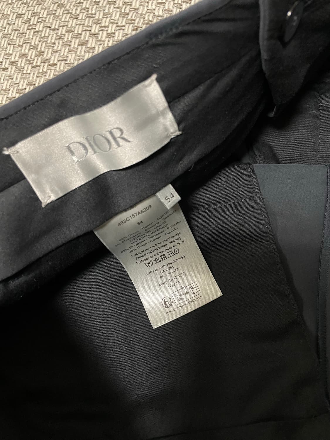 디올 버뮤다 팬츠 그레이 54사이즈 상품이미지4