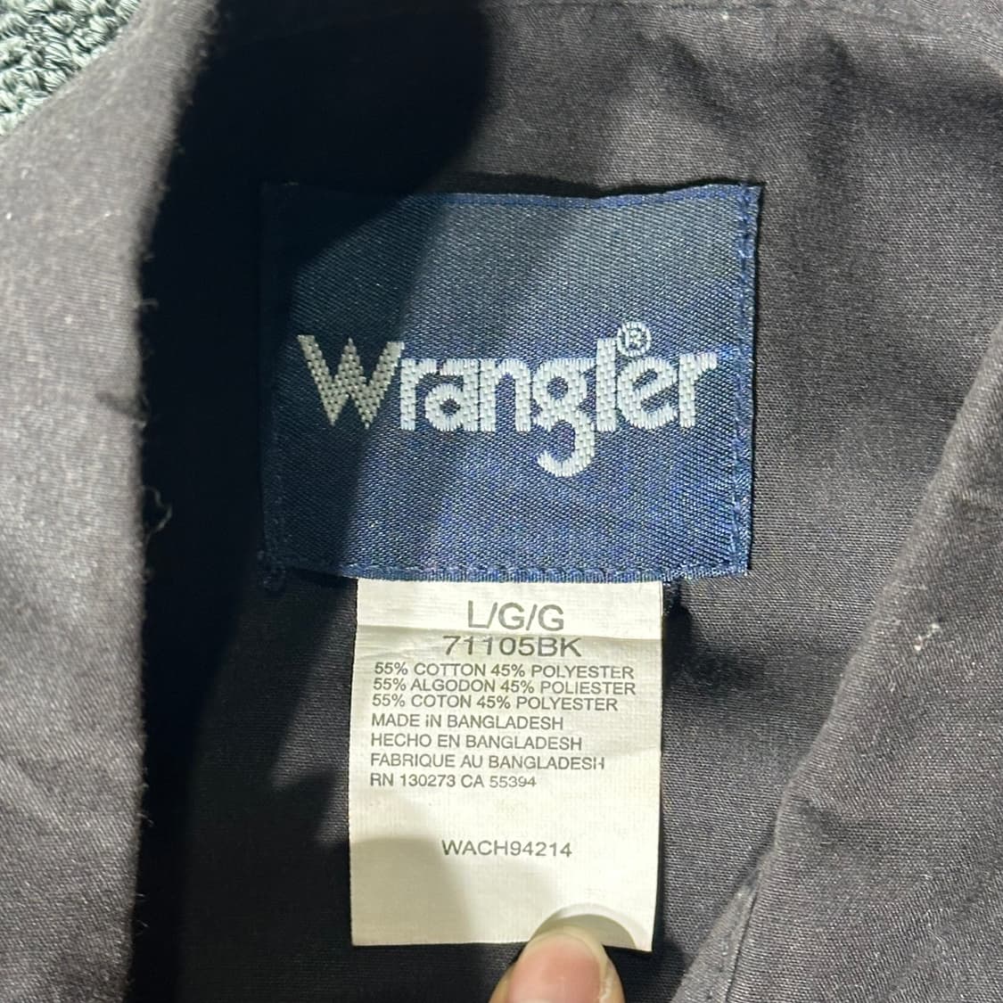 WRANGLER 랭글러 하프셔츠 블랙(L/old-7584) 상품이미지8