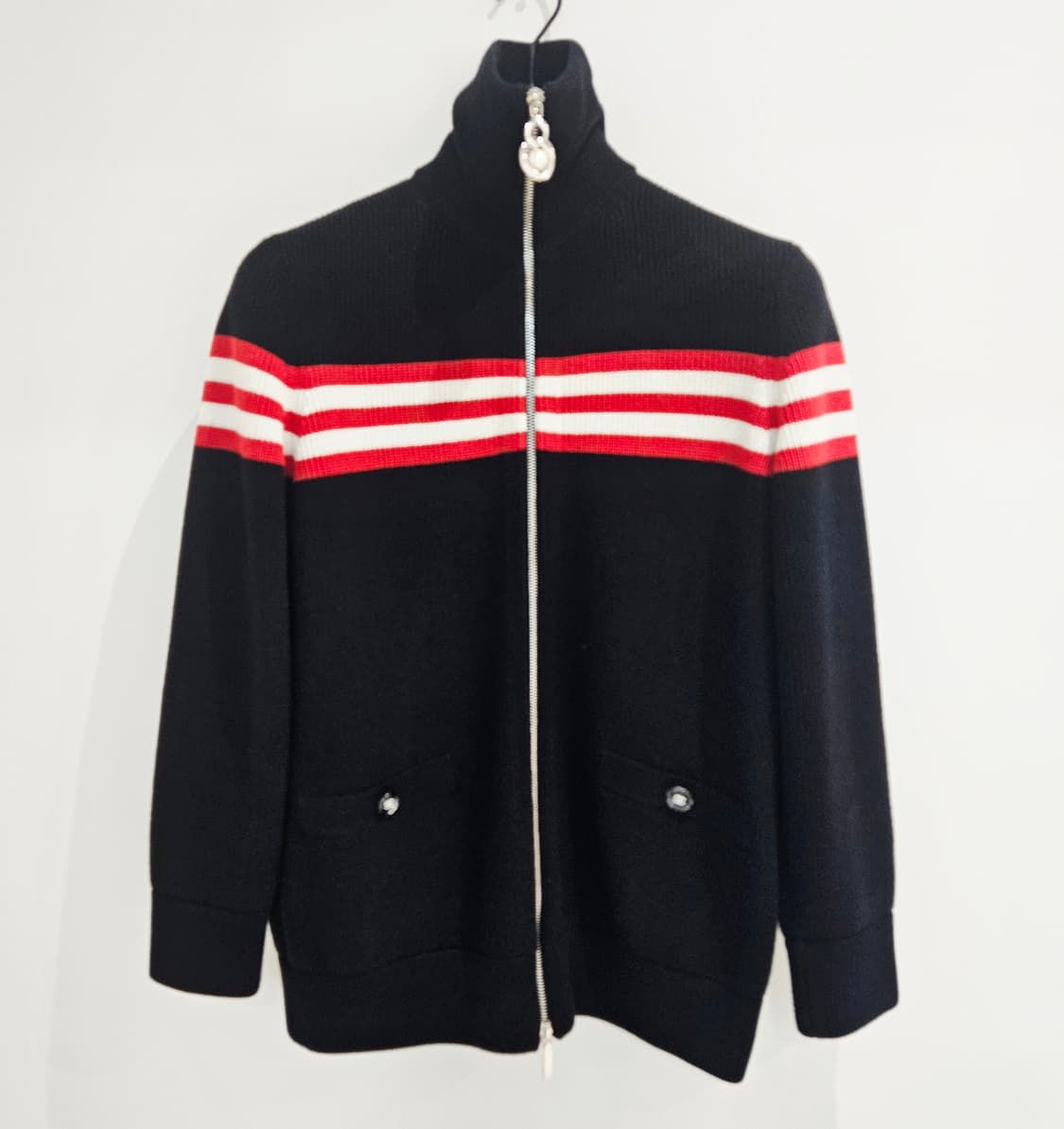 샤넬 집업 가디건 긴팔 코튼+캐시미어 니트 P777518 상품이미지1