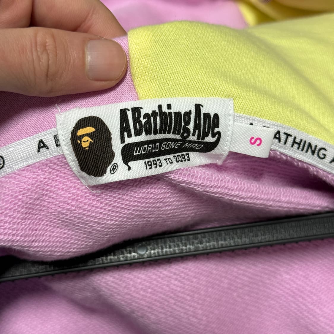 정품 베이프 우먼스 베이비 마일로 더블 샤크 풀 집업 후디 상품이미지6