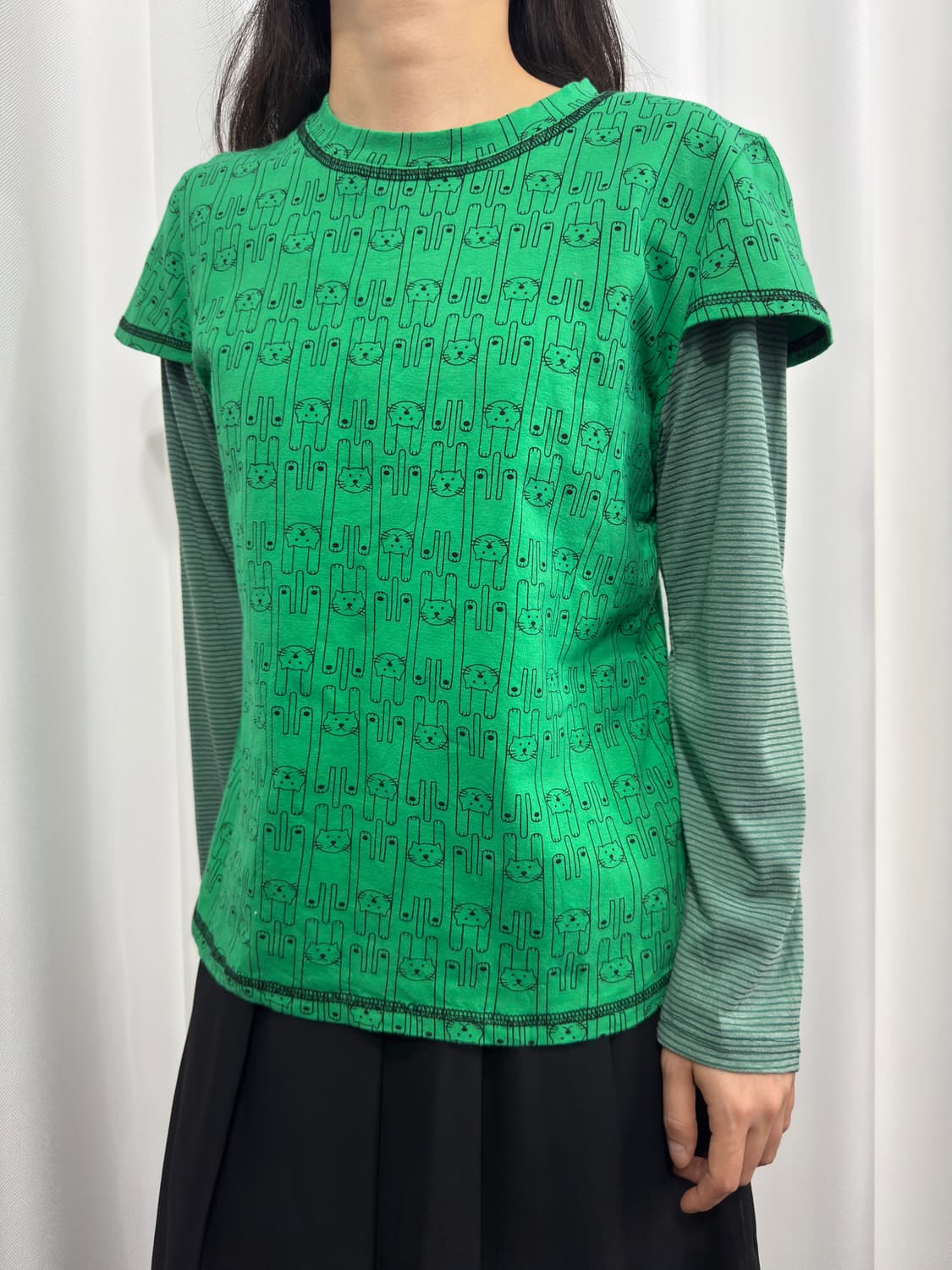 calabaza neko layered top 상품이미지2
