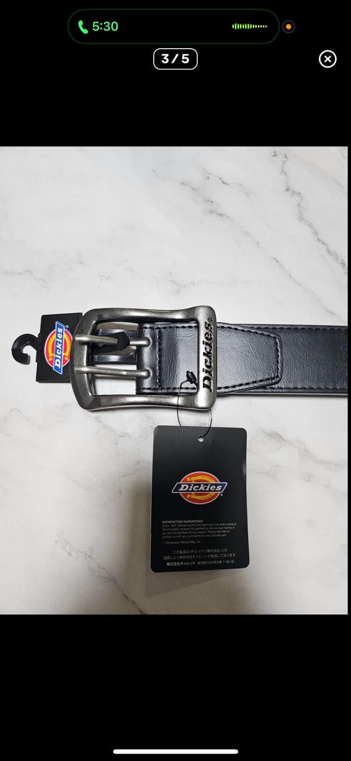 새상품/블랙)디키즈 더블아일렛 벨트 상품이미지3