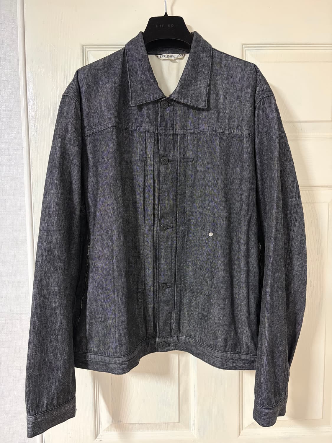 (L) 헤리티지 플로스 데님 트러커 자켓 블랙 상품이미지1