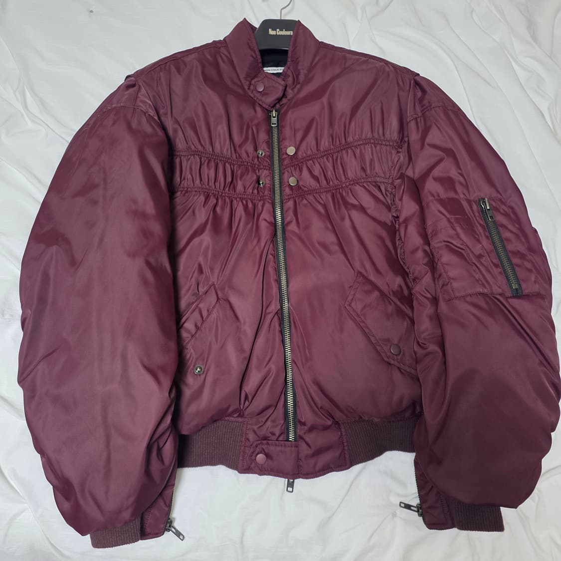 (1)노쿨러스 바이커봄버자켓 버건디 상품이미지1