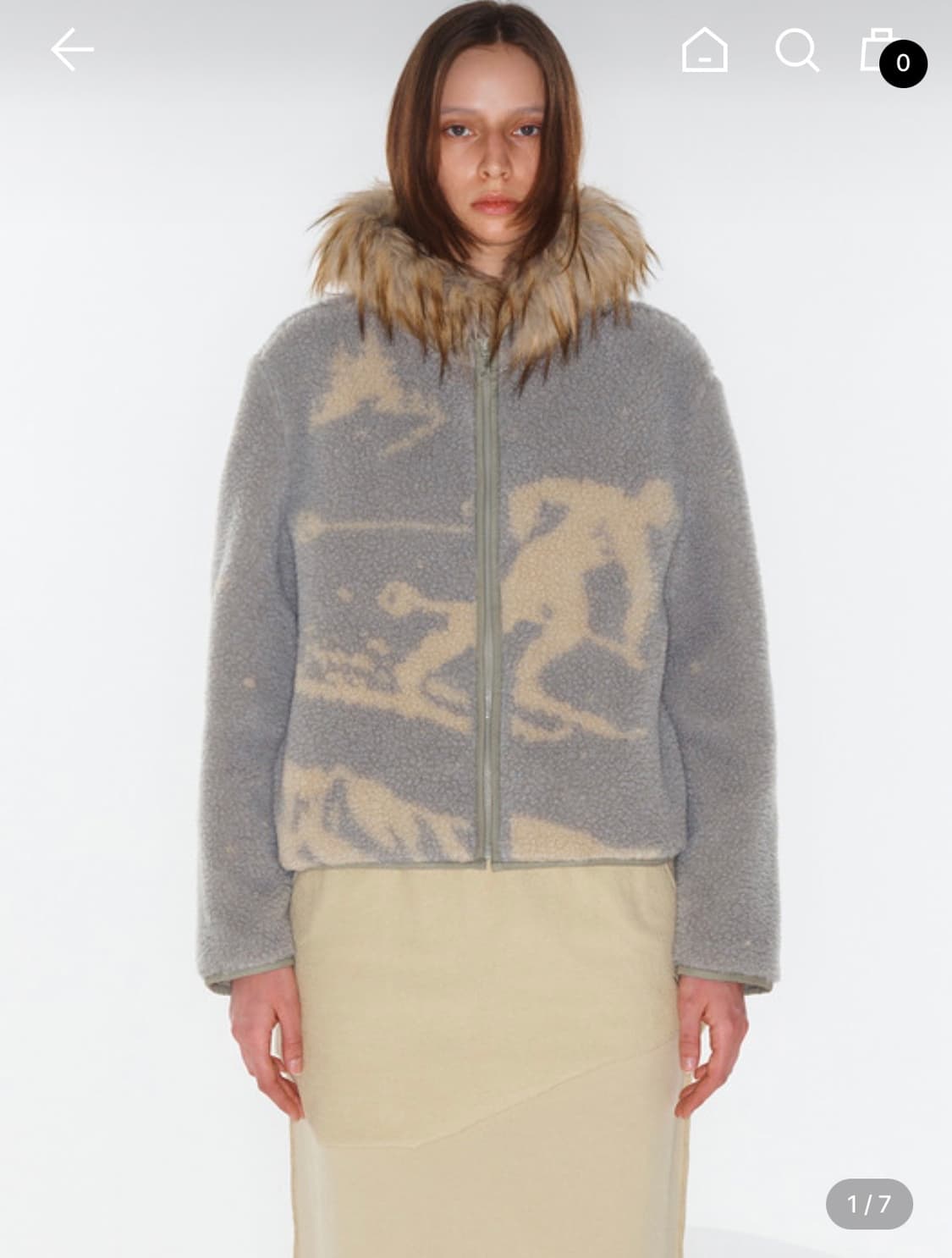 오픈와이와이 스키 후리스 후디 자켓 민트 상품이미지1