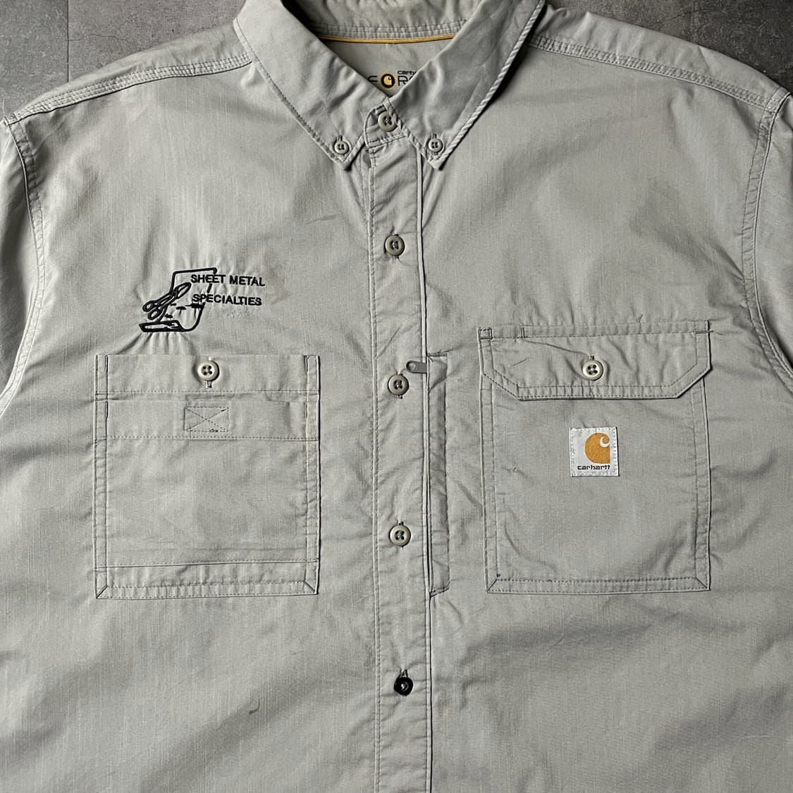 CARHARTT 칼하트 빈티지 그레이 플랩포켓 워크 셔츠 A00892 상품이미지3