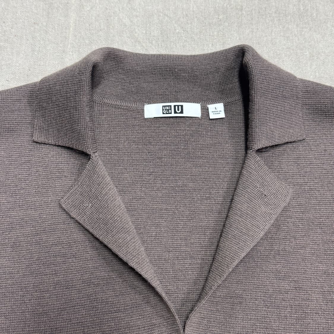 유니클로U 르메르 코코아 니트 자켓 L 상품이미지4