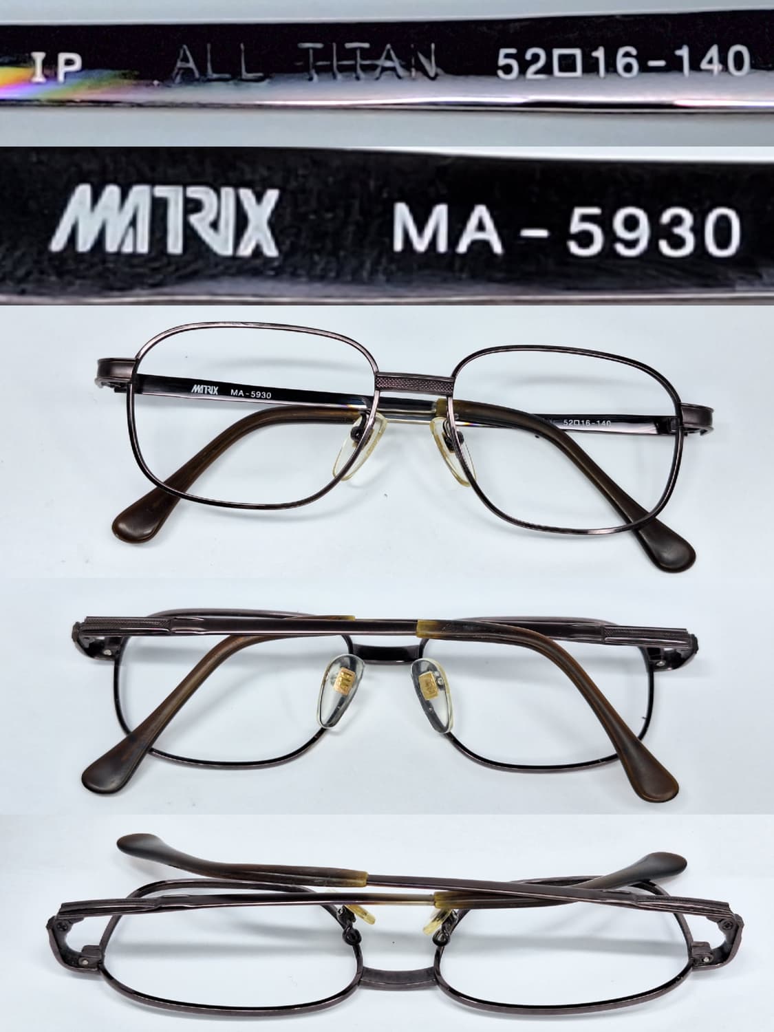 Matrix MA-5930 IP 이온도금 올 티타늄 웰링턴 안경테 안경 상품이미지3