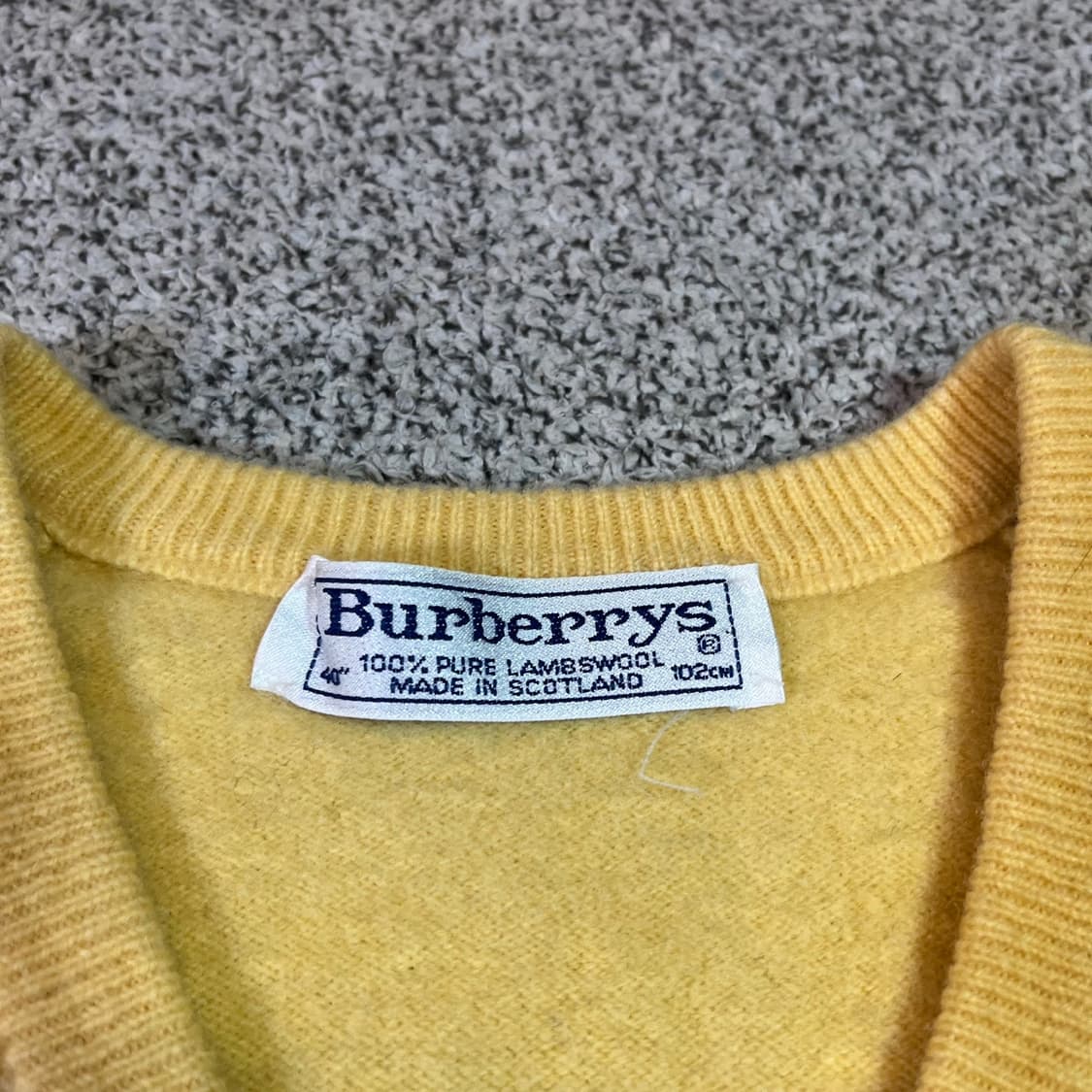 버버리 퓨어 램스울 아가일 니트  상품이미지4