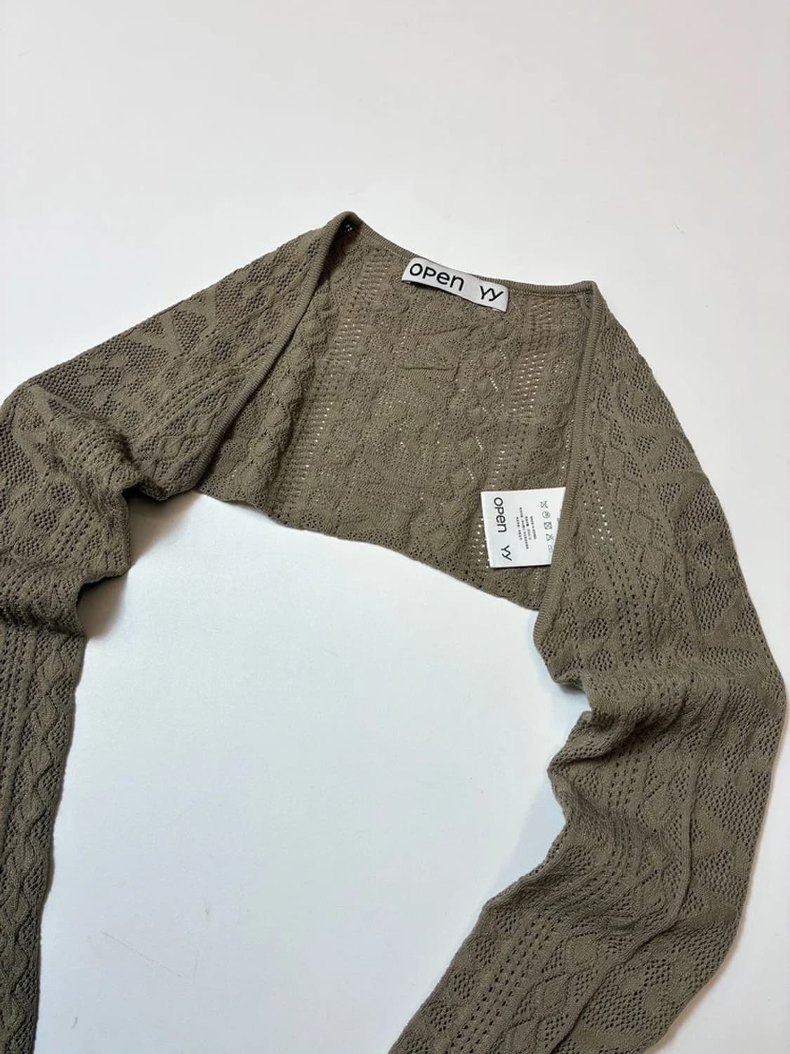 오픈와이와이 Open Yy 자카드 볼레로 니트 PN8393 상품이미지2
