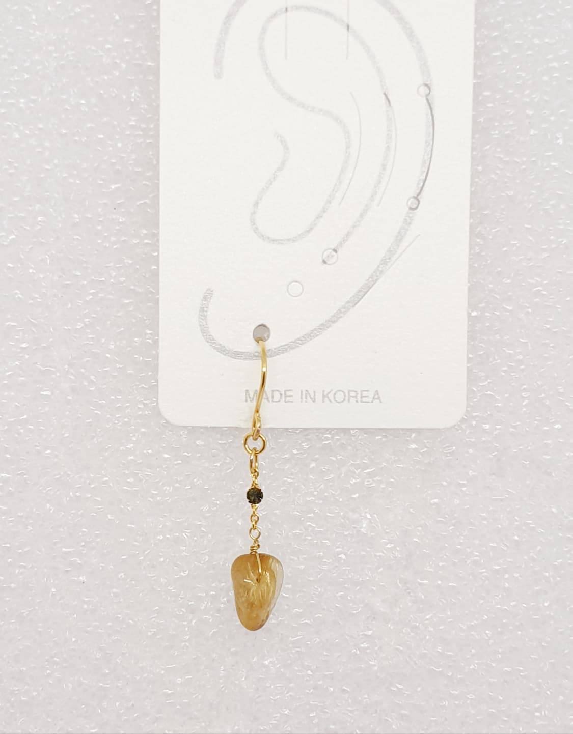 골든 루틸쿼츠 텀블 귀걸이 상품이미지3