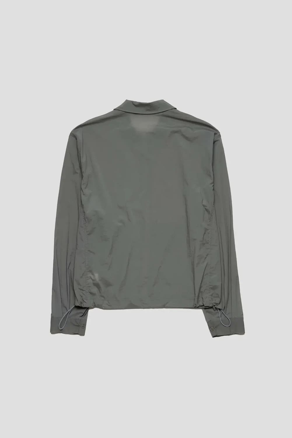 Amomento Sheer Zip-Up Shirts Grey 상품이미지2