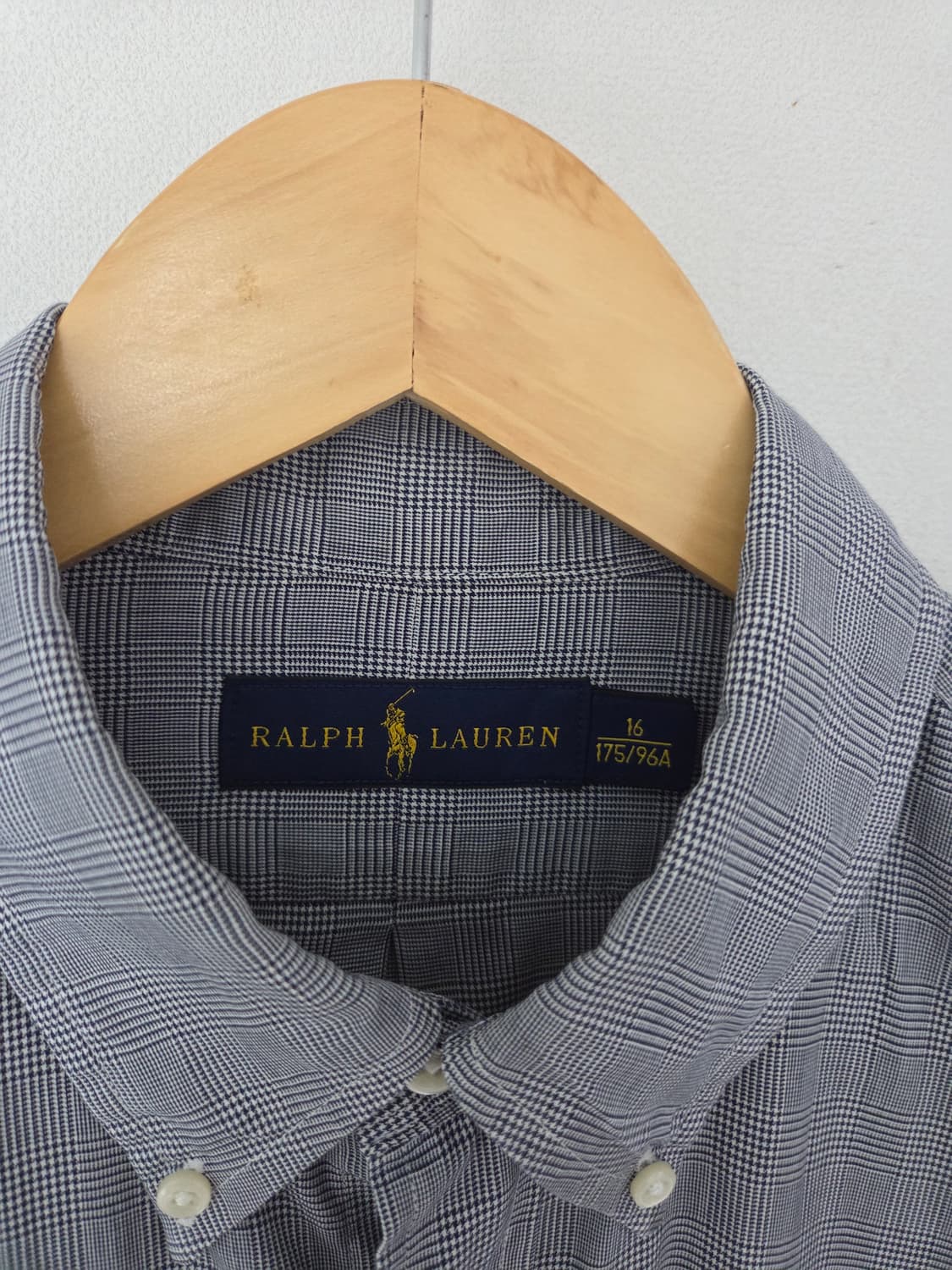 폴로랄프로렌 그레이 잔체크 셔츠(105사이즈) 상품이미지5