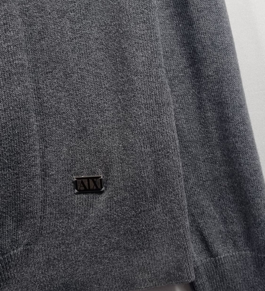 S) 아르마니 익스체인지 그레이 코튼 니트 상품이미지2
