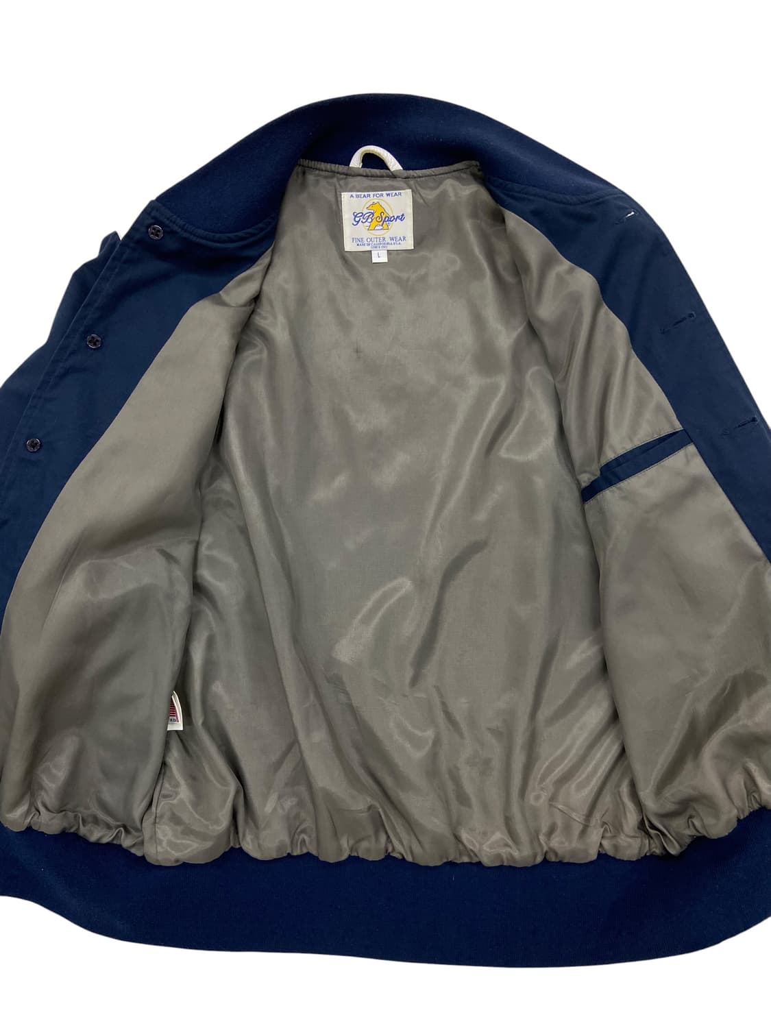 골든베어 X 클럽모나코 코튼 헤이스 바시티 자켓 상품이미지7