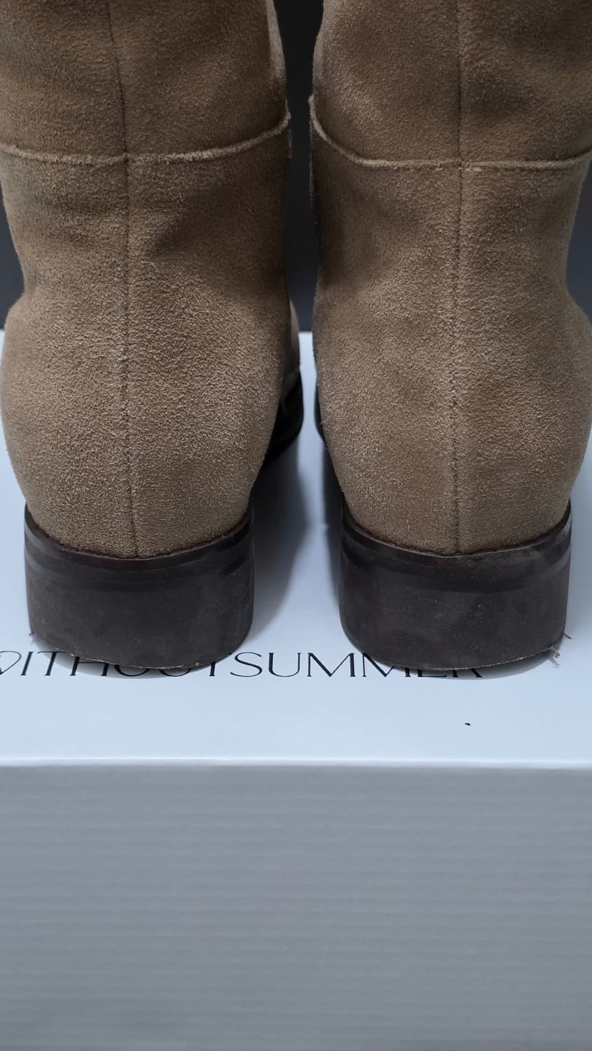 위드아웃썸머 킨더 하프 부츠 스웨이드 베이지 상품이미지9