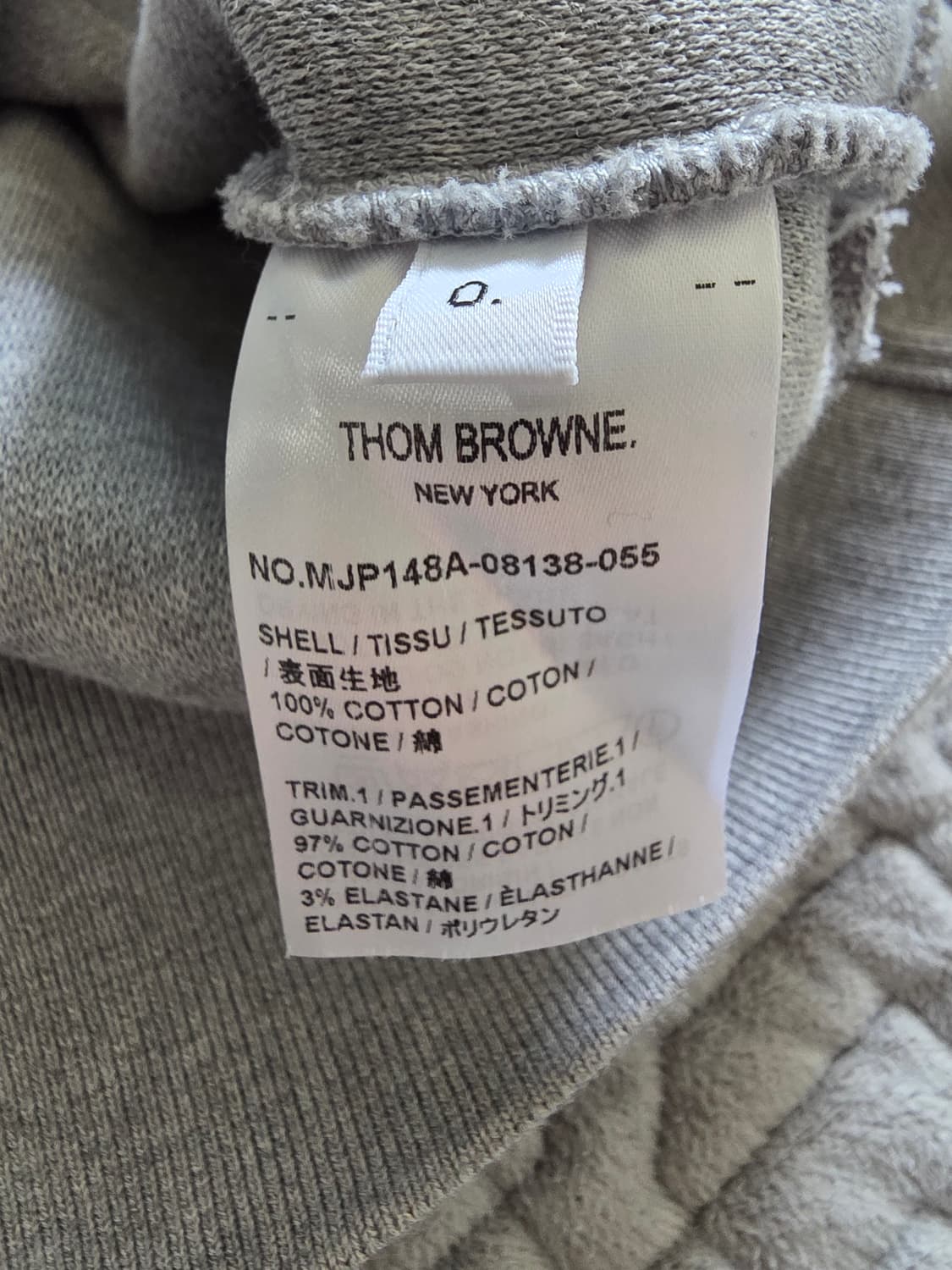 톰브라운 삼선 완장 그레이 반팔 폴로 상품이미지5