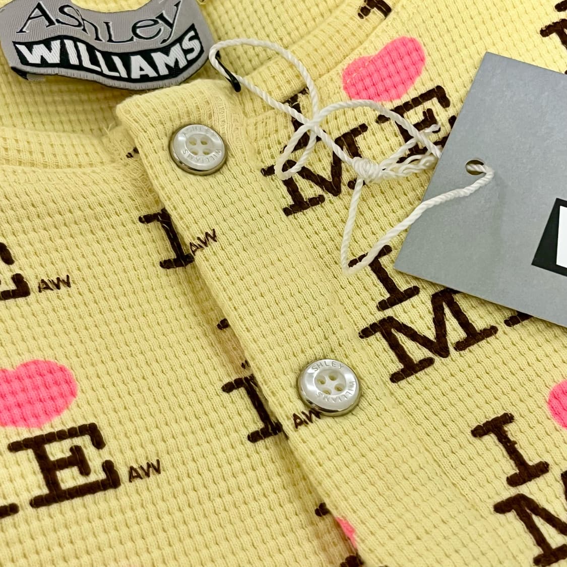[XS]애슐리 윌리엄스 26ss 아이 하트 미 가디건/옐로우 상품이미지3