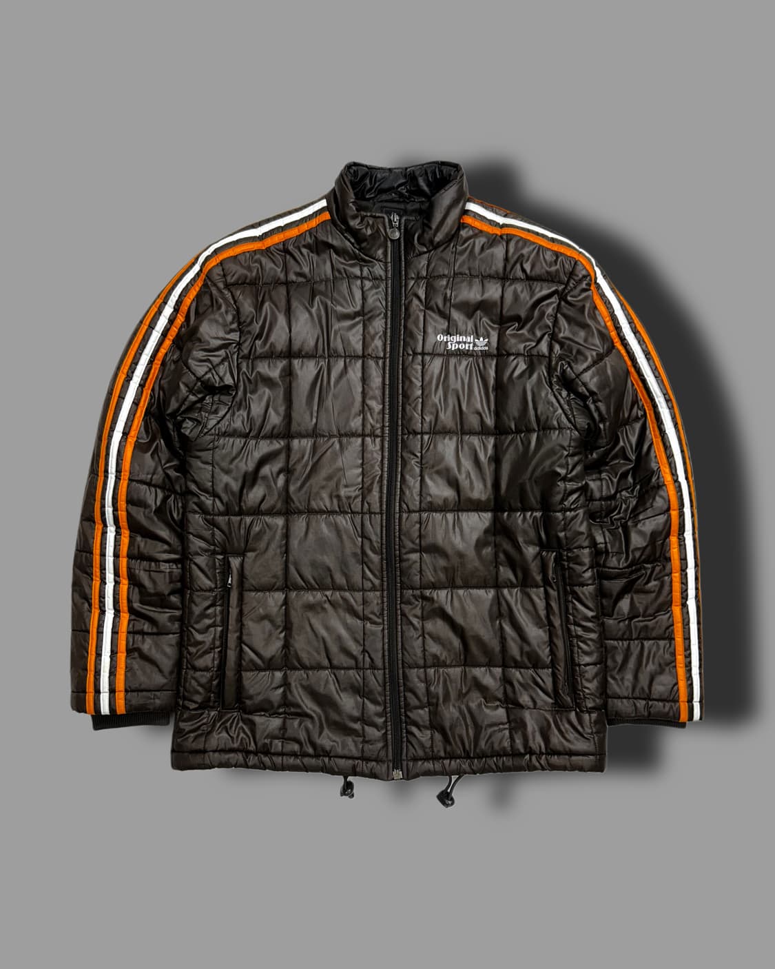 아디다스 00s 브라운 퀄팅 누빔 경량패딩 L 상품이미지4