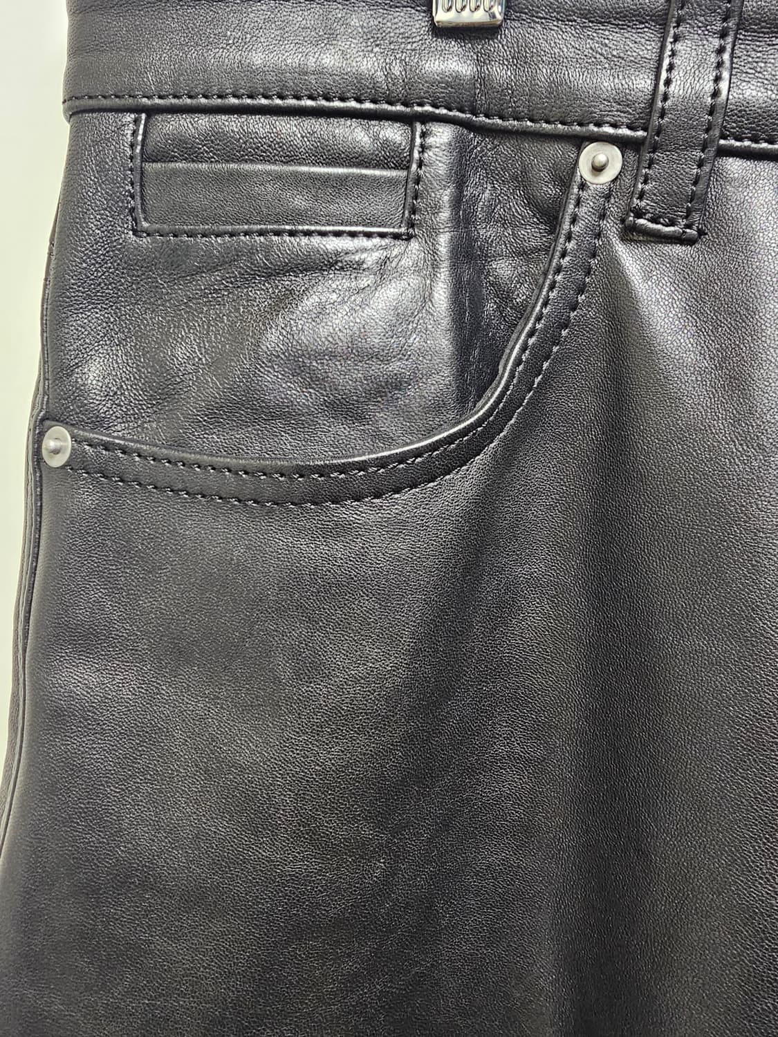 새상품 자라 남성 양가죽 블랙 바지(29/30사이즈 각1벌씩) 상품이미지7