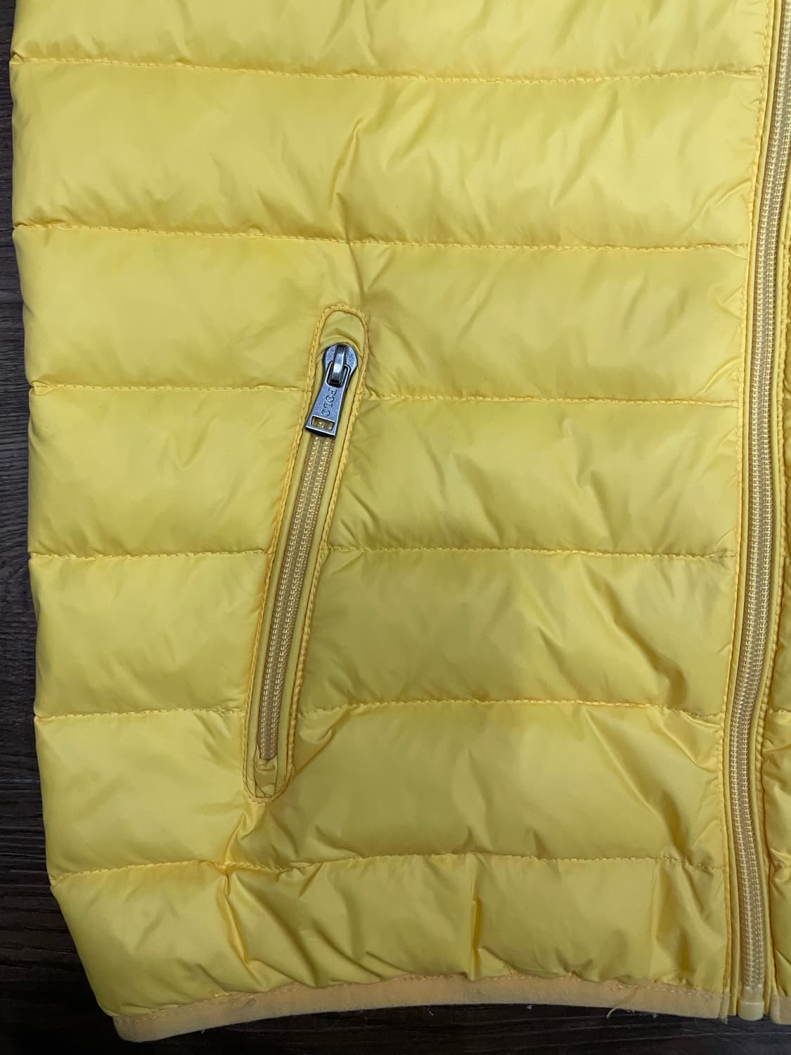 폴로 랄프로렌 다운 푸퍼 베스트 패딩조끼 옐로우 상품이미지3