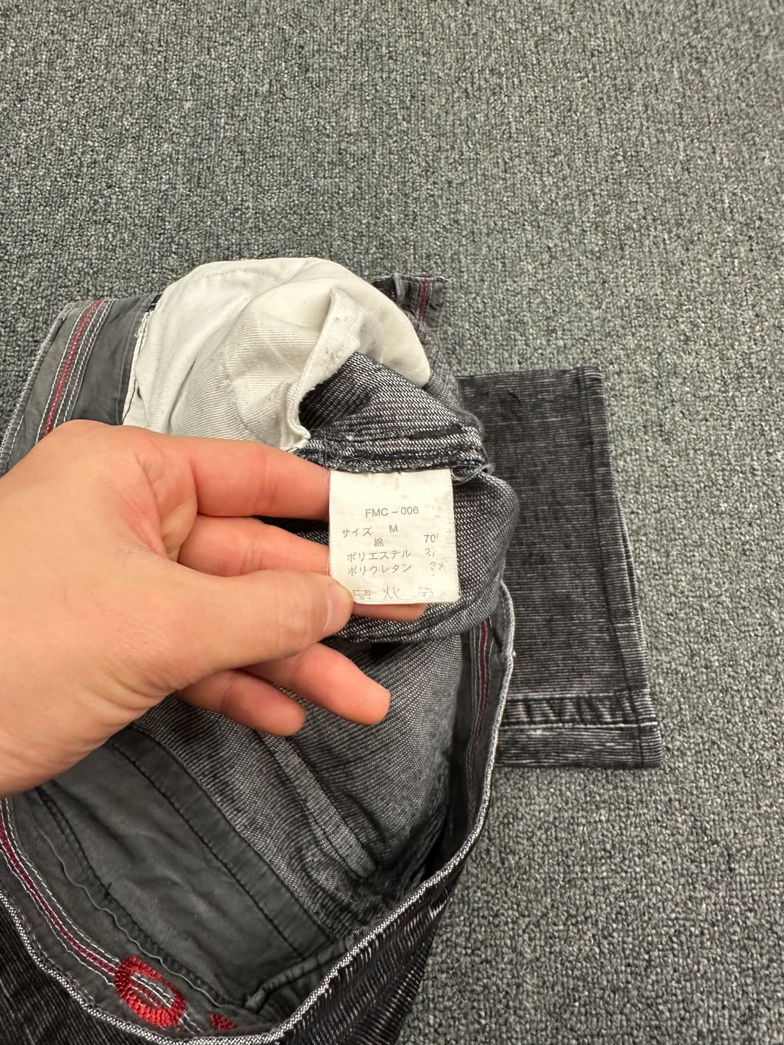 32) ikka 코듀로이 흑청 부츠컷 팬츠 상품이미지5