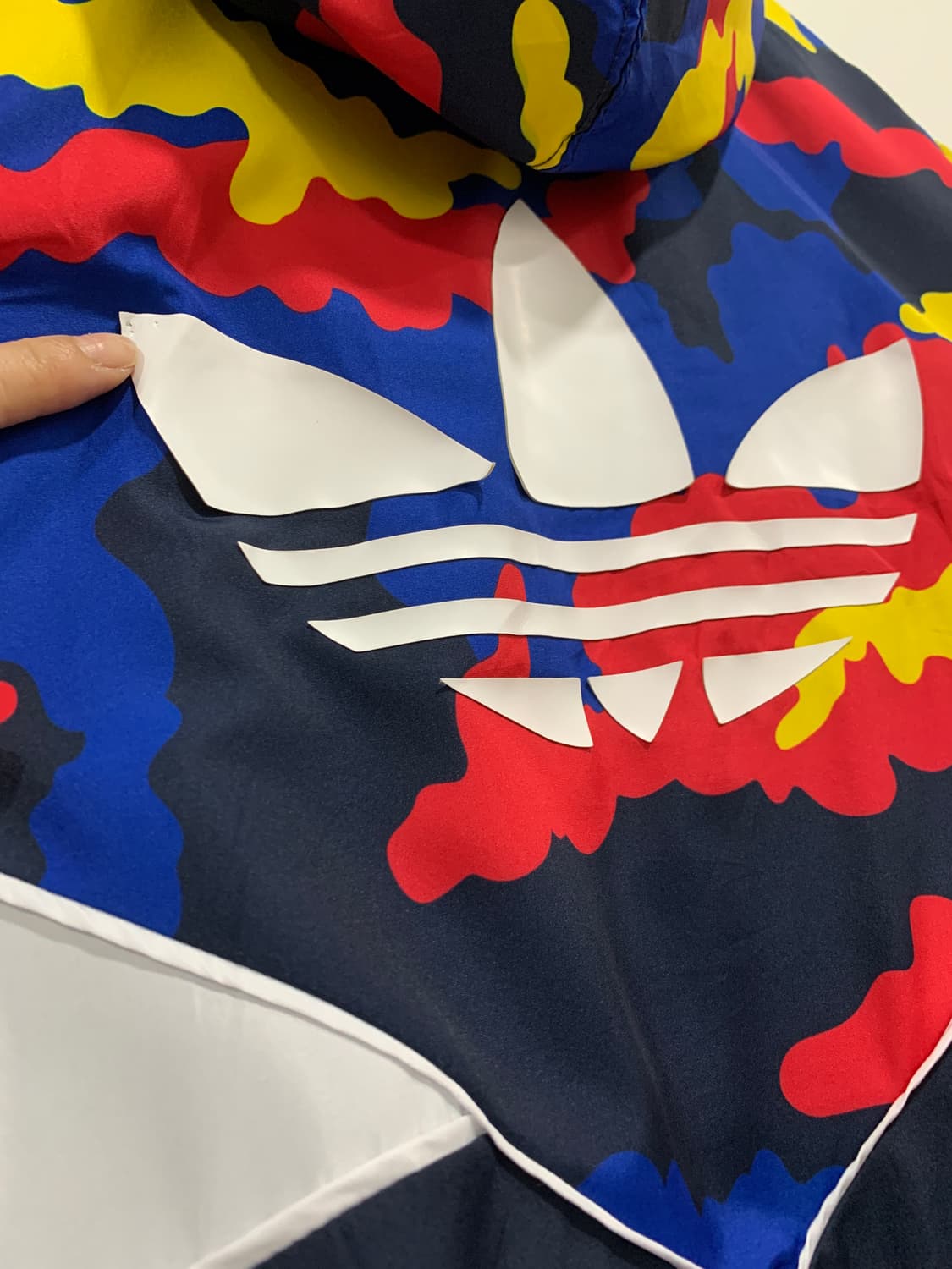 (빈티지)Adidas 아디다스 빅 트레포일 멀티 카모 윈드브레이커 상품이미지9