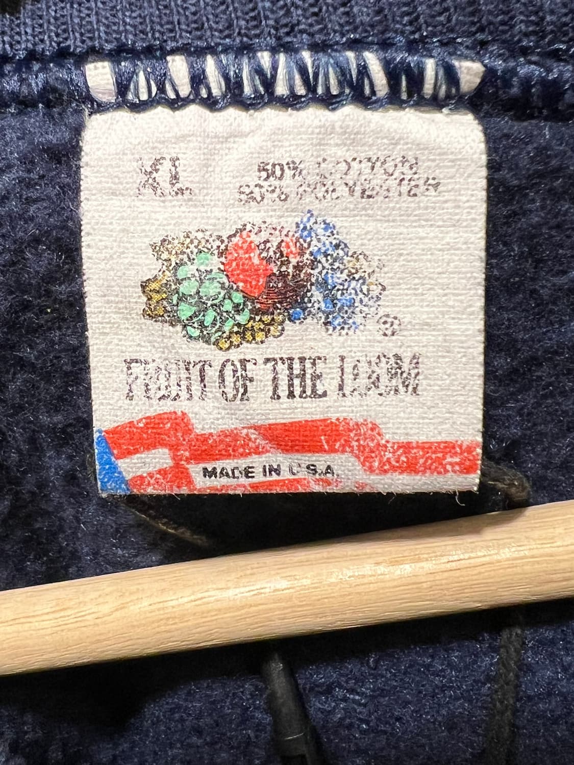 90s [XL] 프룻오브더룸 USA 빈티지 스웨트셔츠 네이비 맨투맨 상품이미지6