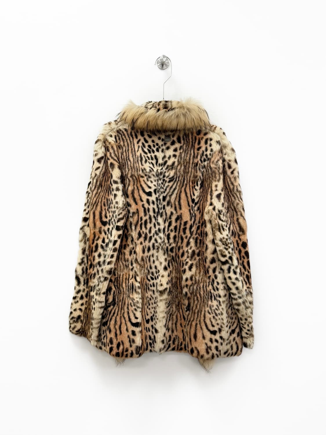 Pellessimo Paris 레오파드 래빗 & 폭스 퍼 리버시블 자켓 상품이미지5
