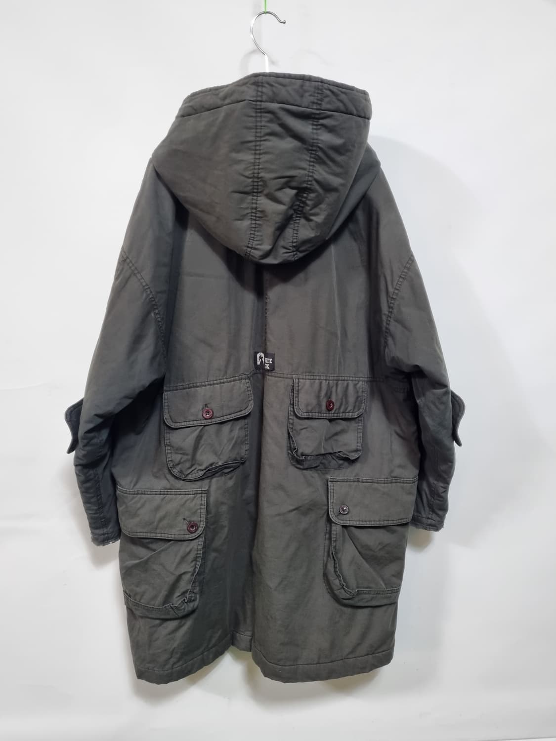 화이트폭스 빈티지 누빔안감 오버핏 면코트 상품이미지2