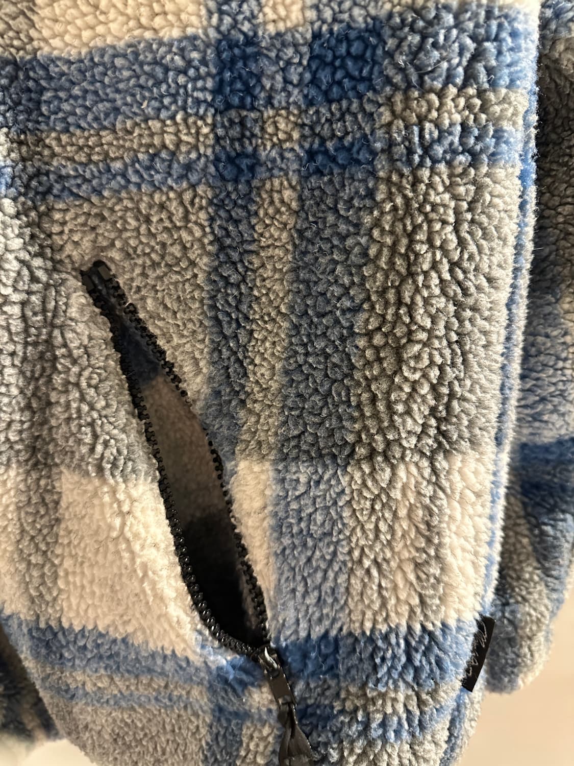 마자플라바 체크 플리스 후리스 후드집업 사이즈 100 상품이미지4