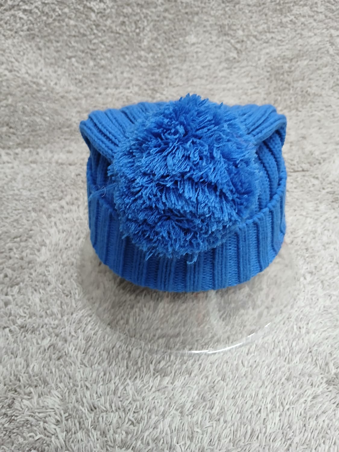 파란색 털모자 새제품 상품이미지3