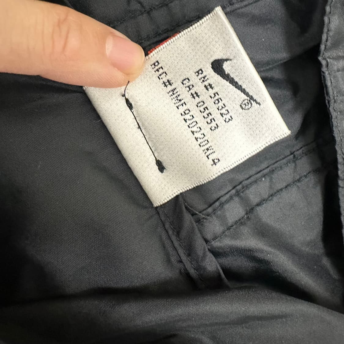 NIKE 나이키 나일론 바람막이 아노락 긴팔 블랙 100(L) 상품이미지9