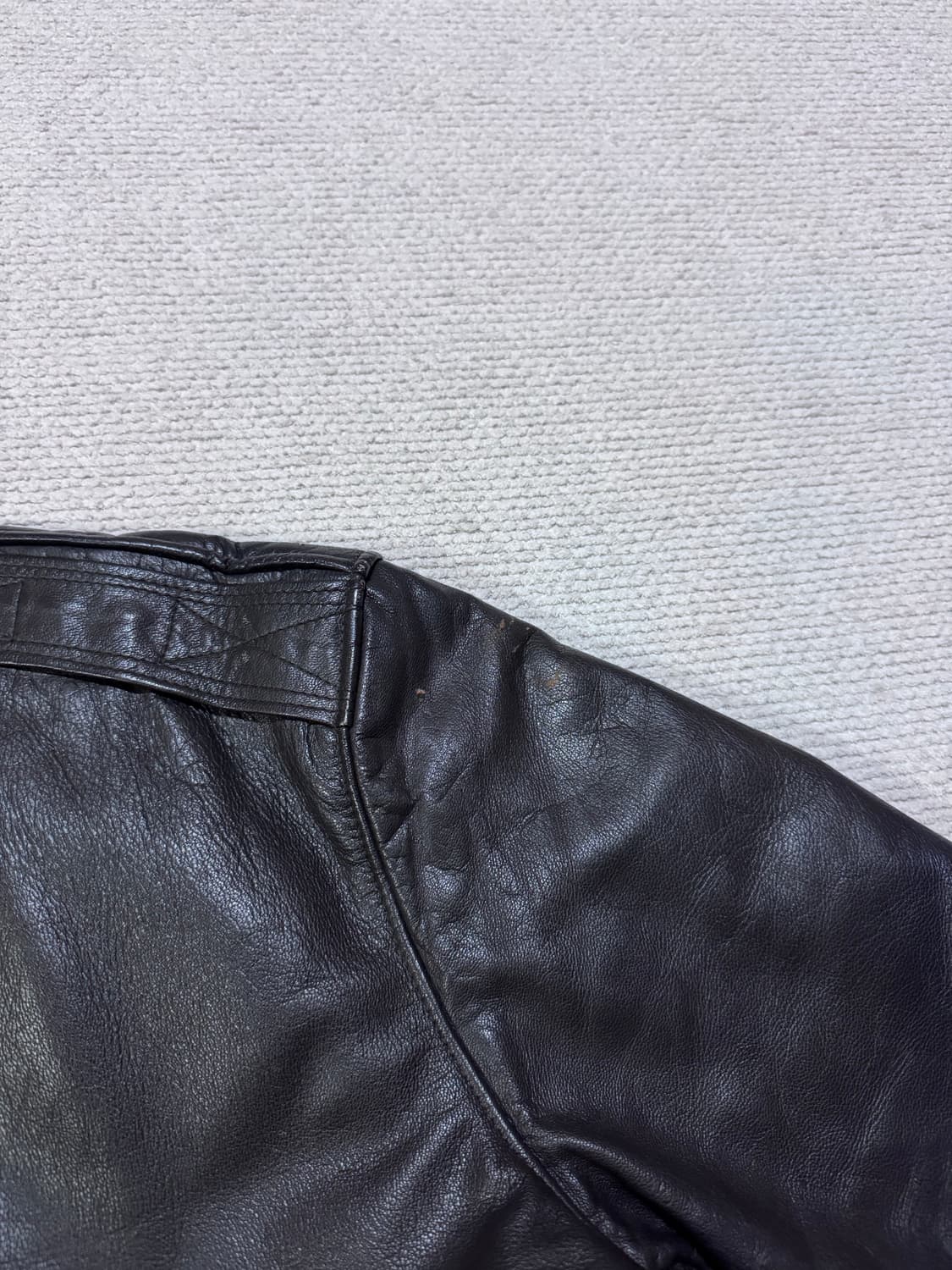 90s USA 엘엘빈 A-2 레더 자켓 42사이즈 상품이미지10