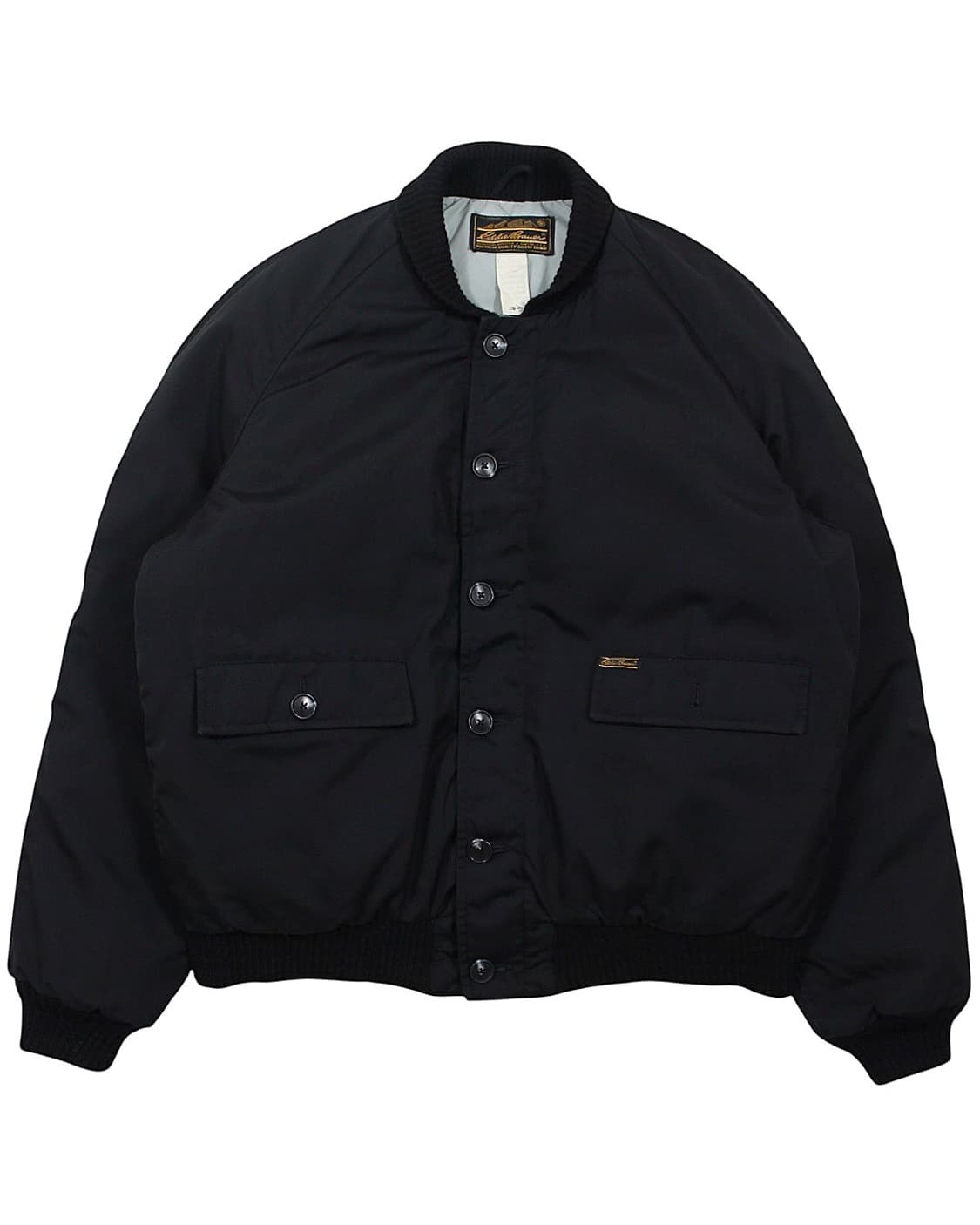 1980s USA 에디바우어 타입 A-1 구스다운 자켓 블랙 빈티지 미제 상품이미지1