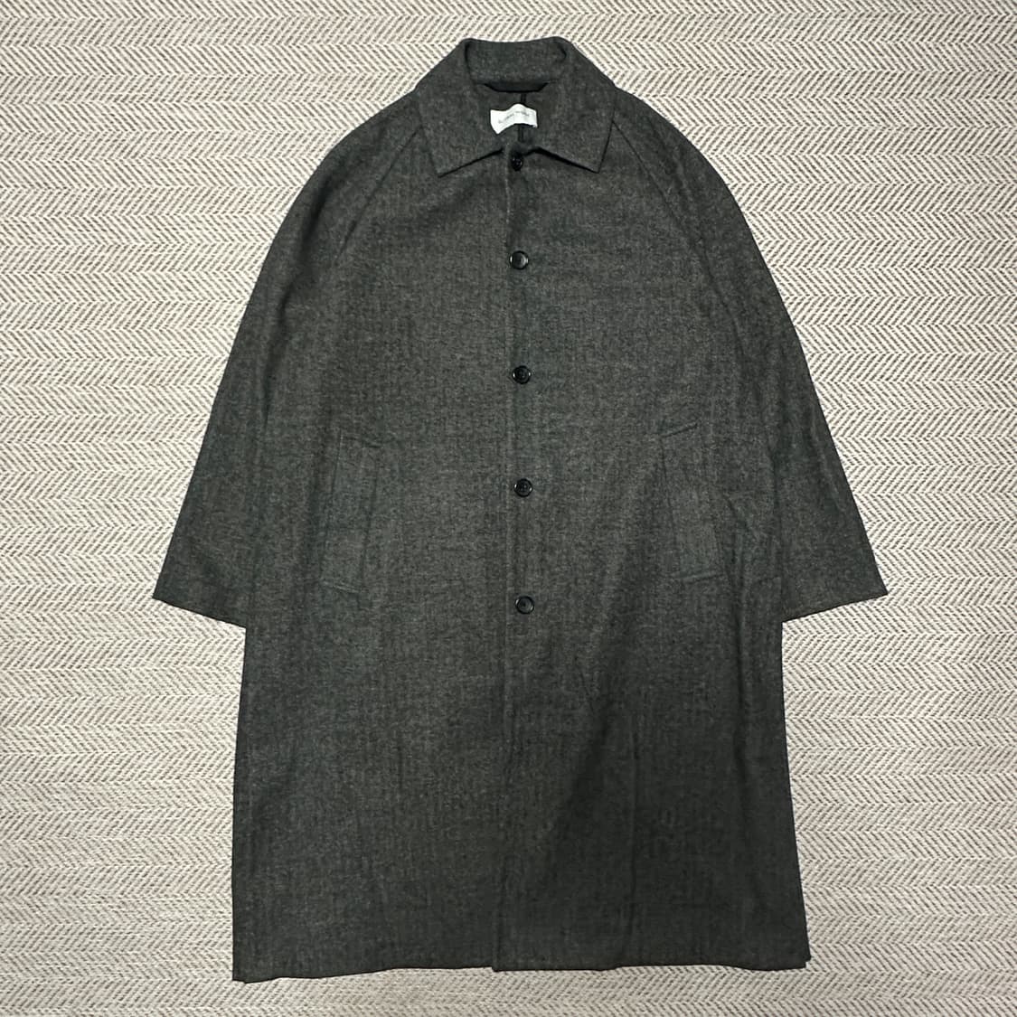 GLOBAL WORK herringbone balmacaan coat 상품이미지1