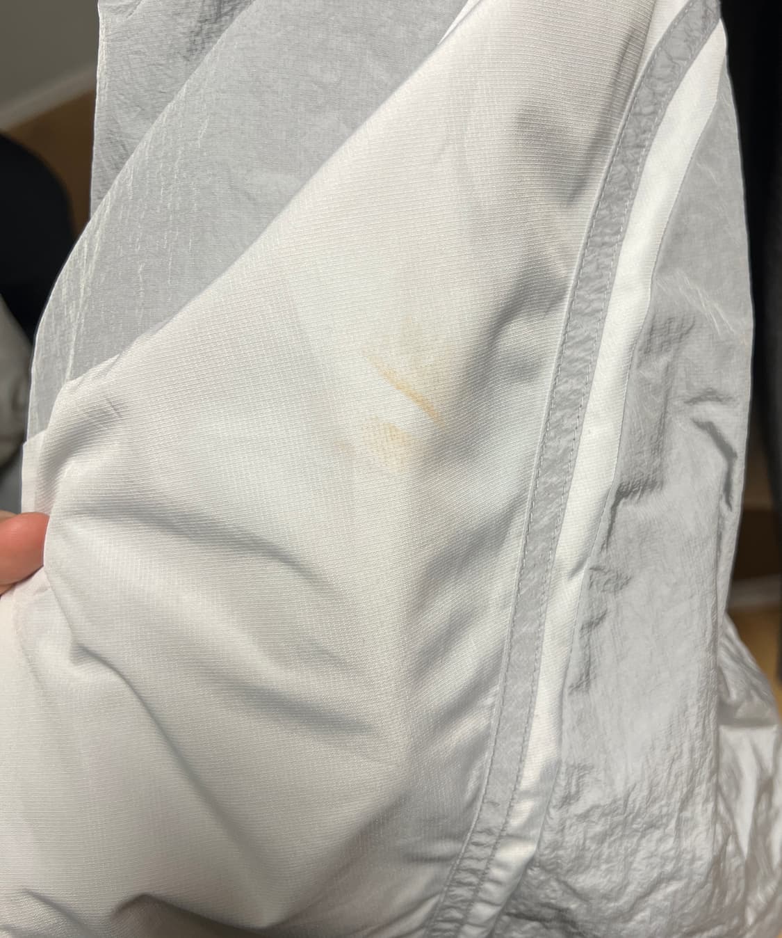 널디 커브드 블락 우븐 팬츠 라이트그레이 s 상품이미지3