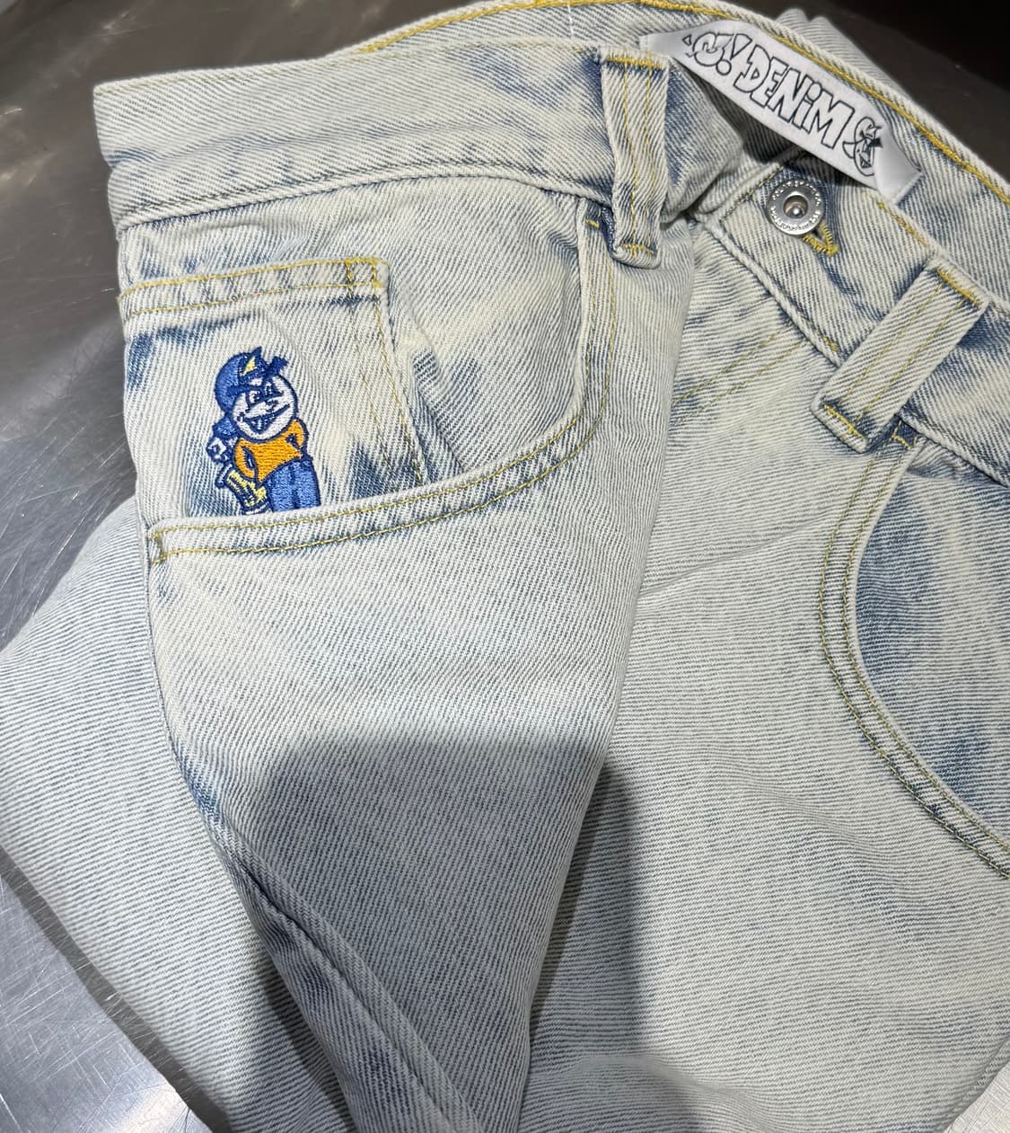 폴라 스케이트 93 데님 라이트블루 28-30 사이즈 새상품 상품이미지2