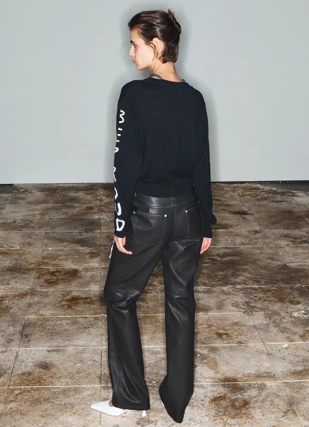 [Open YY] Collage Printed Cardigan(블랙,1) 상품이미지2