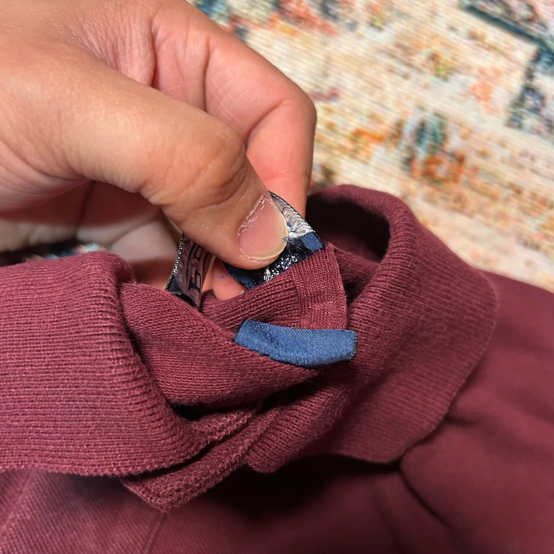 [2XL] 폴로 랄프로렌 버건디 포니 로고 카라 반팔 상품이미지3