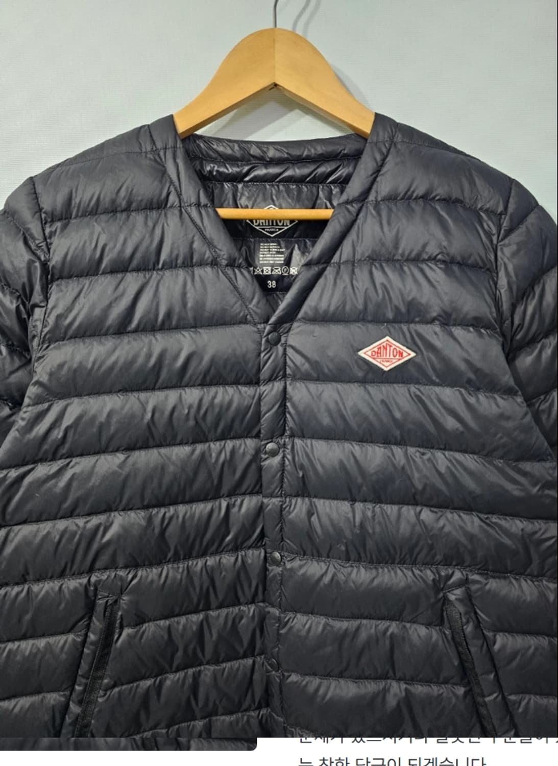 단톤 경량 패딩 블랙 ~66 상품이미지1
